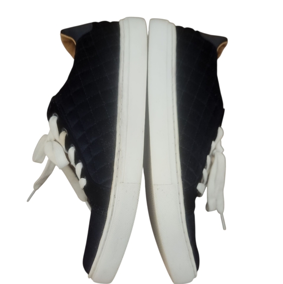 Kate Spade NY Fleet Velvet Sneakers Quilted Navy & White Size 6.5B Preloved - Picture 6 of 10